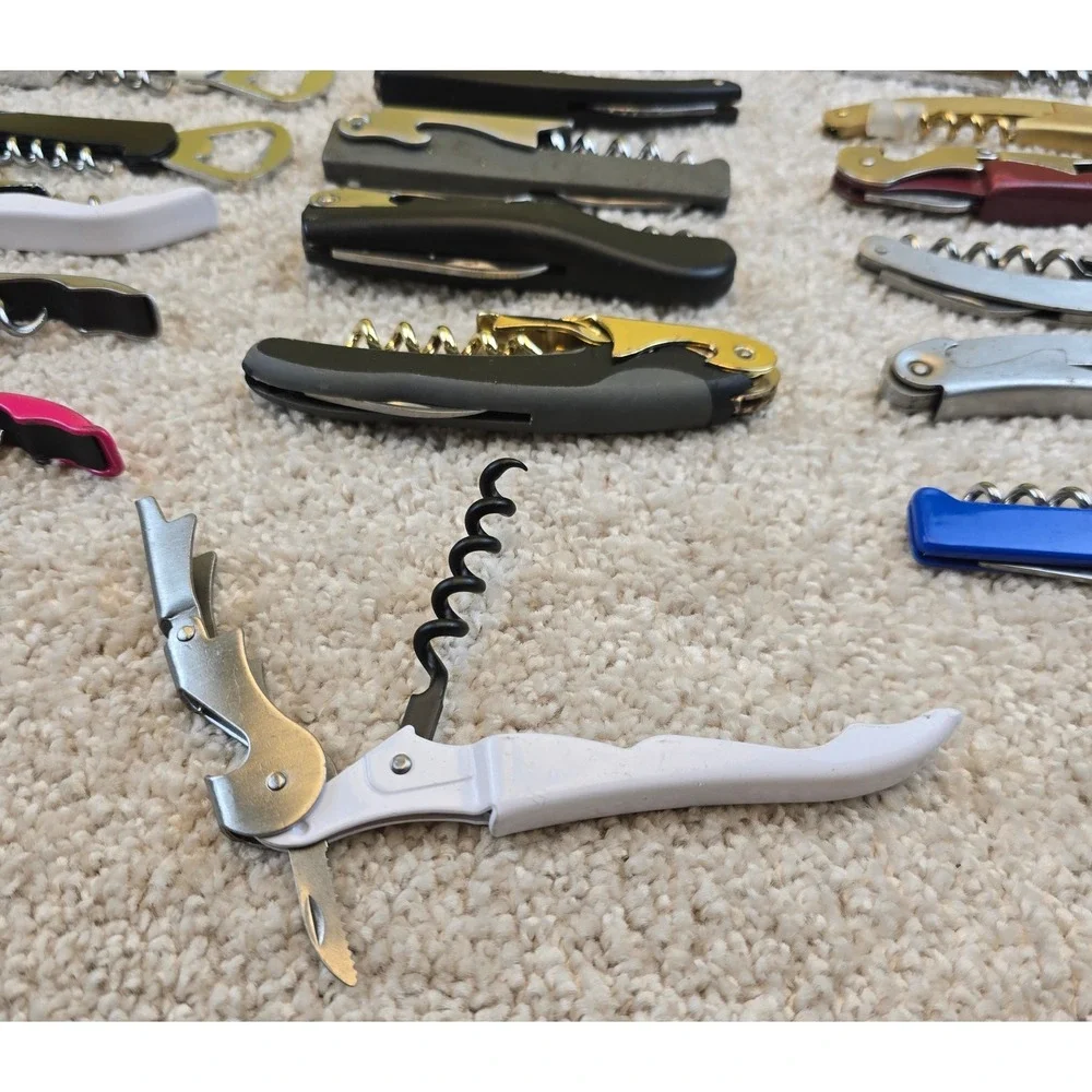 21 Wine Bottle Opener Corkscrew Lot Waiters Keys Bar Restaurant Bartender Bulk